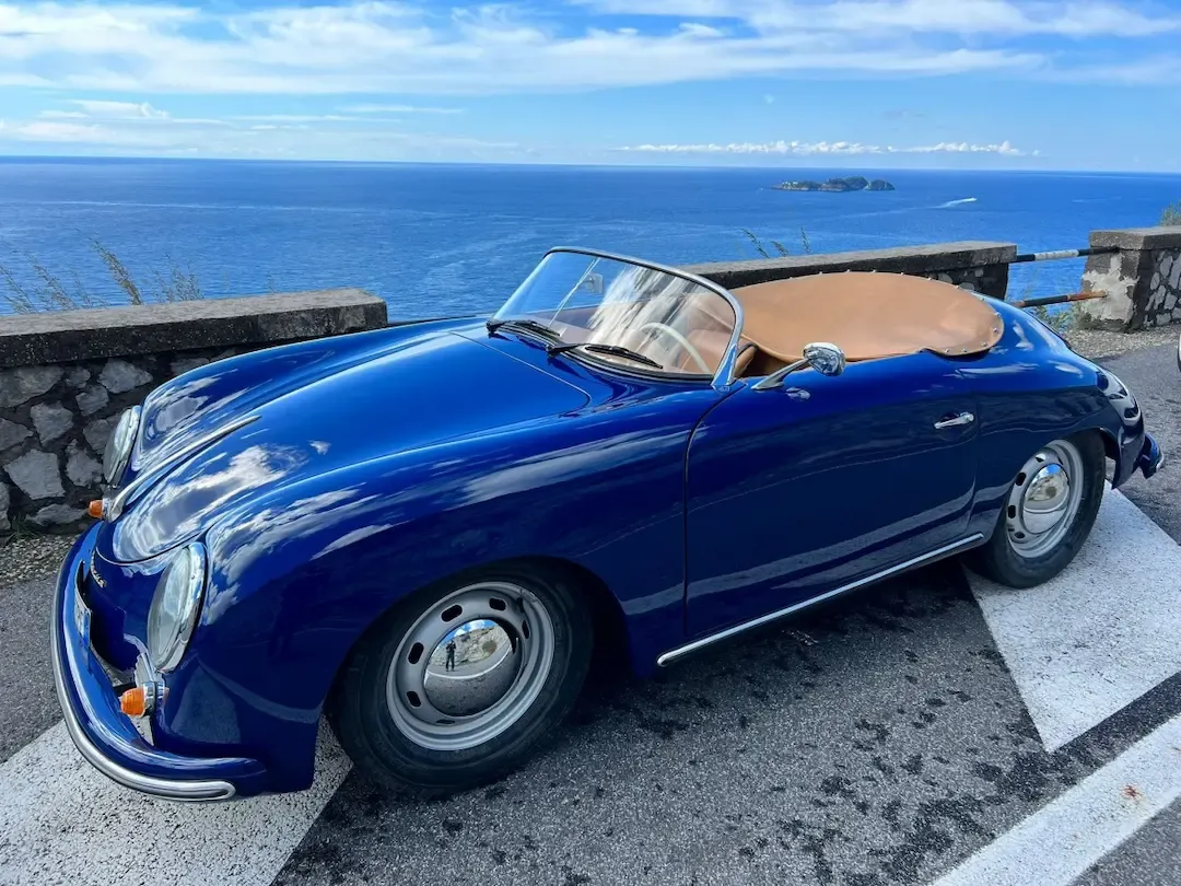 Porsche 356 Speedster Replica, vintage car for hire in Sorrento